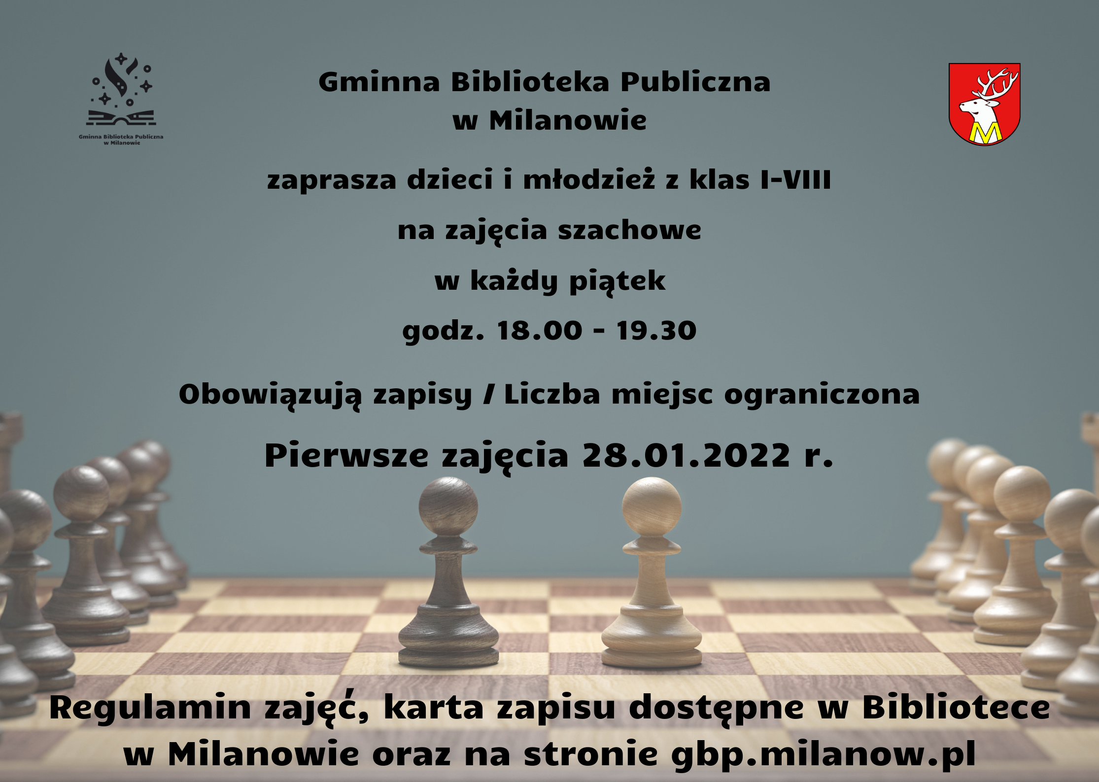 plakat do zajęć szachowych