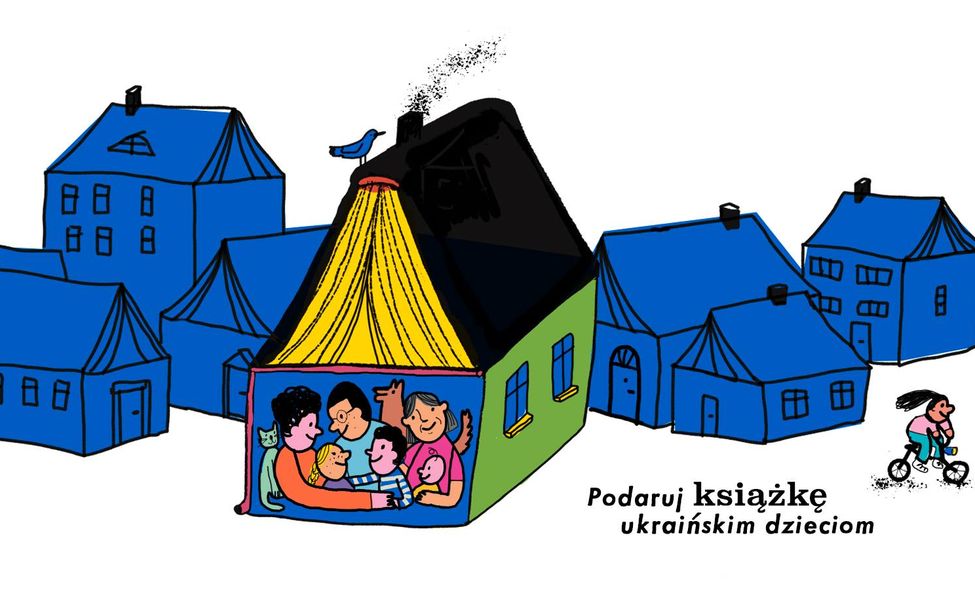 plakat akcji podaruj książki ukraińskim dzieciom